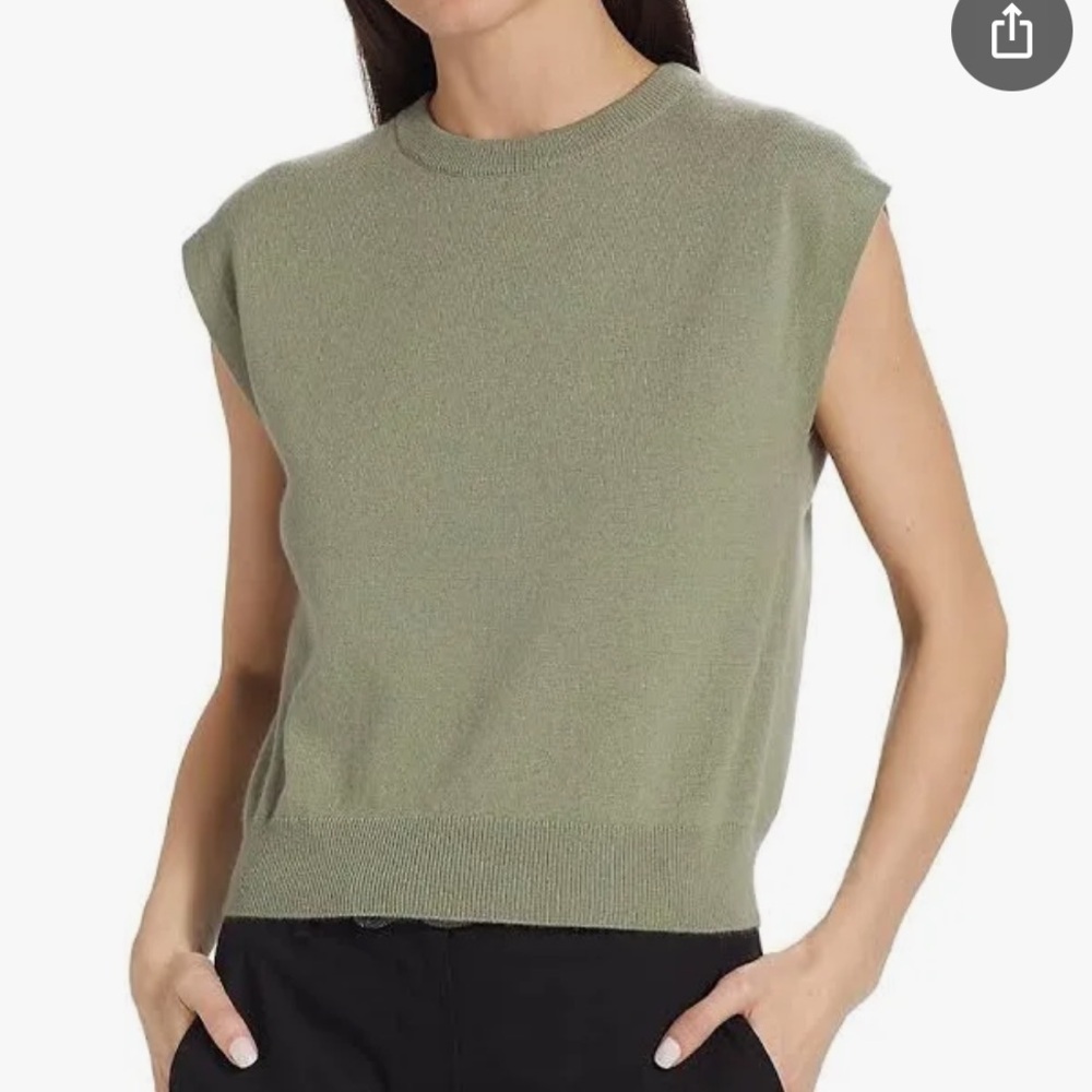 Brunello Cucinelli Green Sleeveless 100% cashmere vest size XL